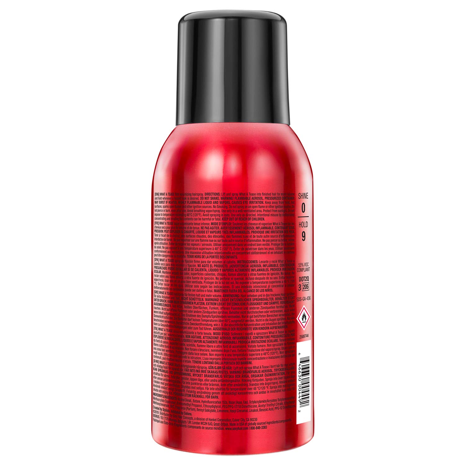 Foto 3 pulgar | Laca Para El Cabello Sexyhair Big What A Tease Firm, Voluminizadora, 125 Ml - Venta Internacional.