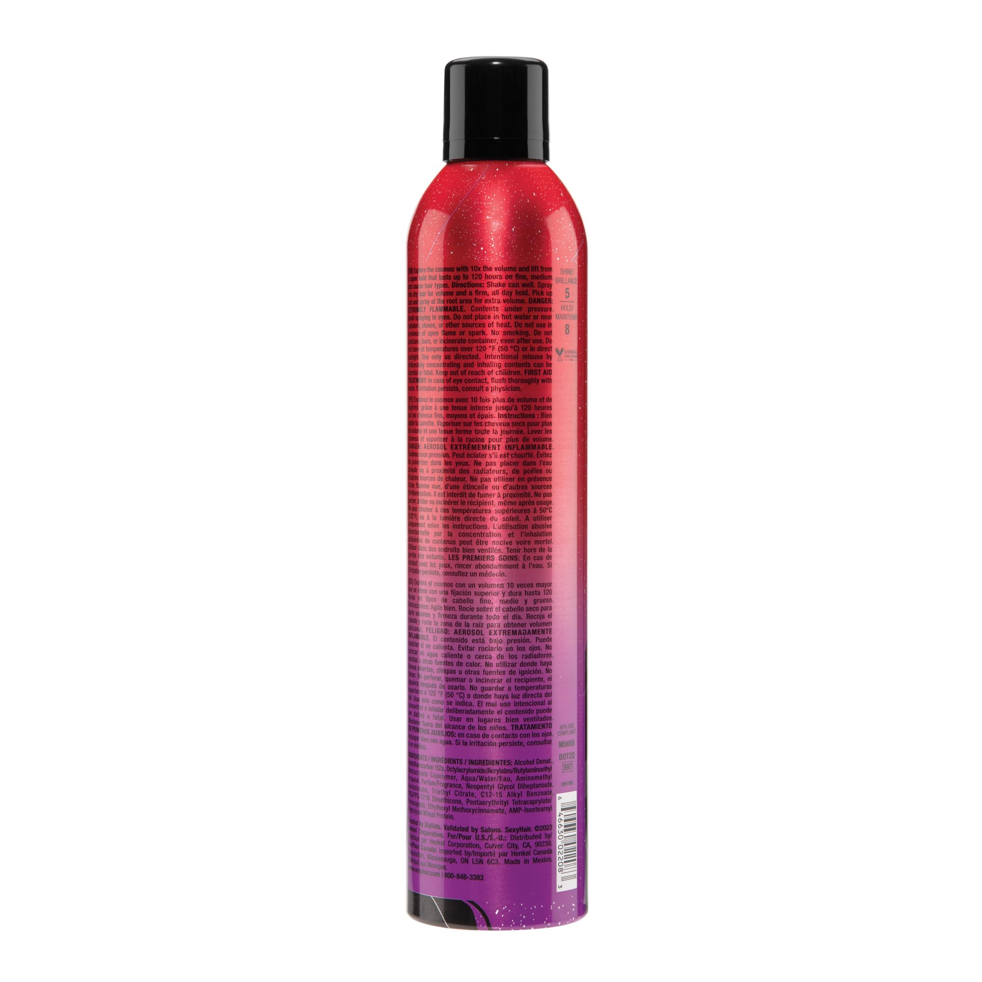 Foto 3 pulgar | Hairspray Sexyhair Big Spray & Play Harder, Voluminizador Firme - Venta Internacional.