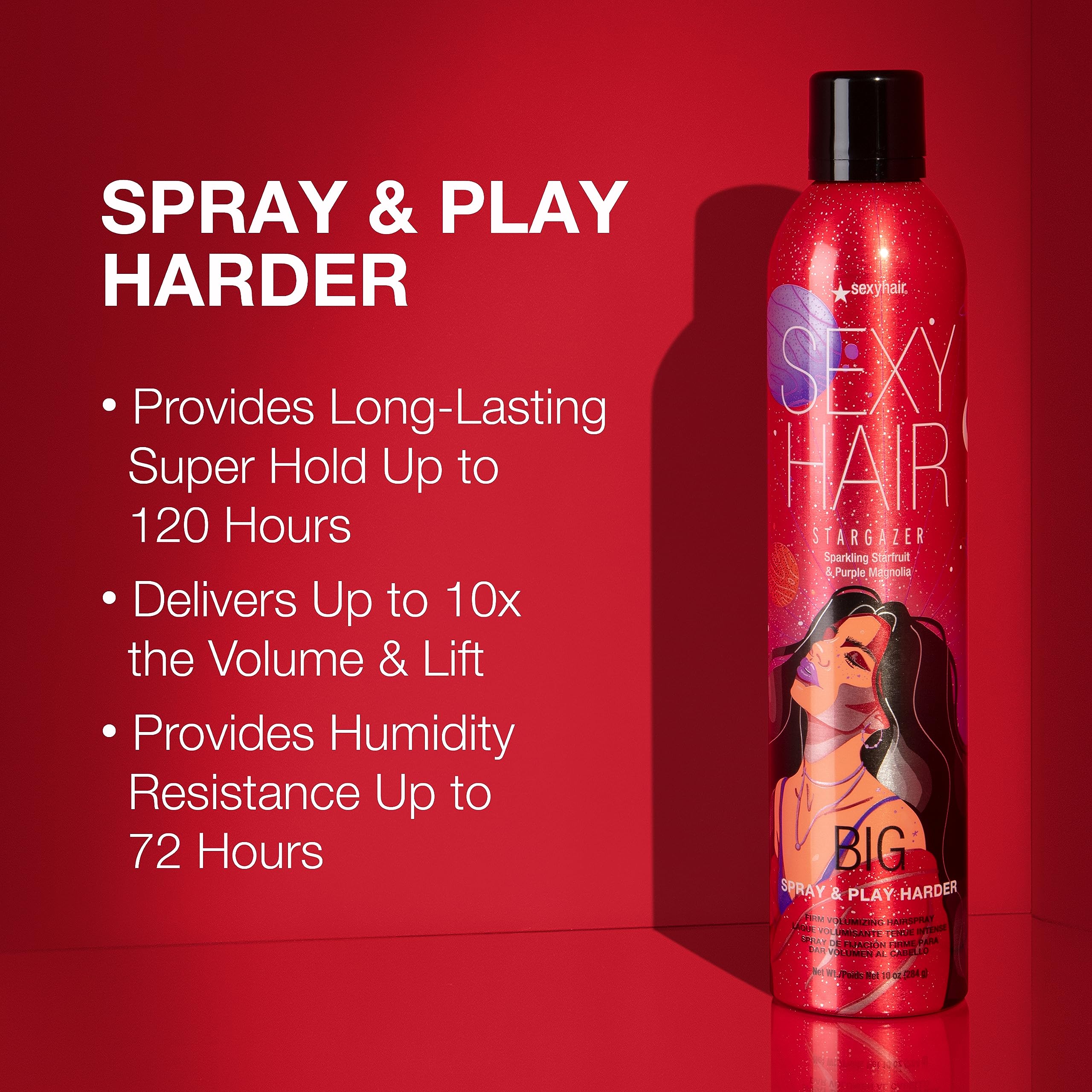 Foto 5 | Hairspray Sexyhair Big Spray & Play Harder, Voluminizador Firme - Venta Internacional.