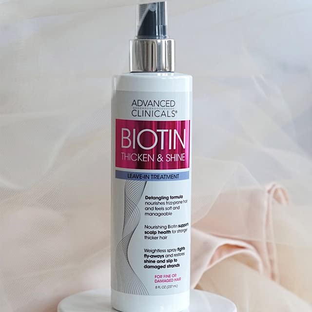 Foto 3 pulgar | Aerosol Para El Cabello Advanced Clinicals Thicken & Shine, 240 Ml, Biotina - Venta Internacional.