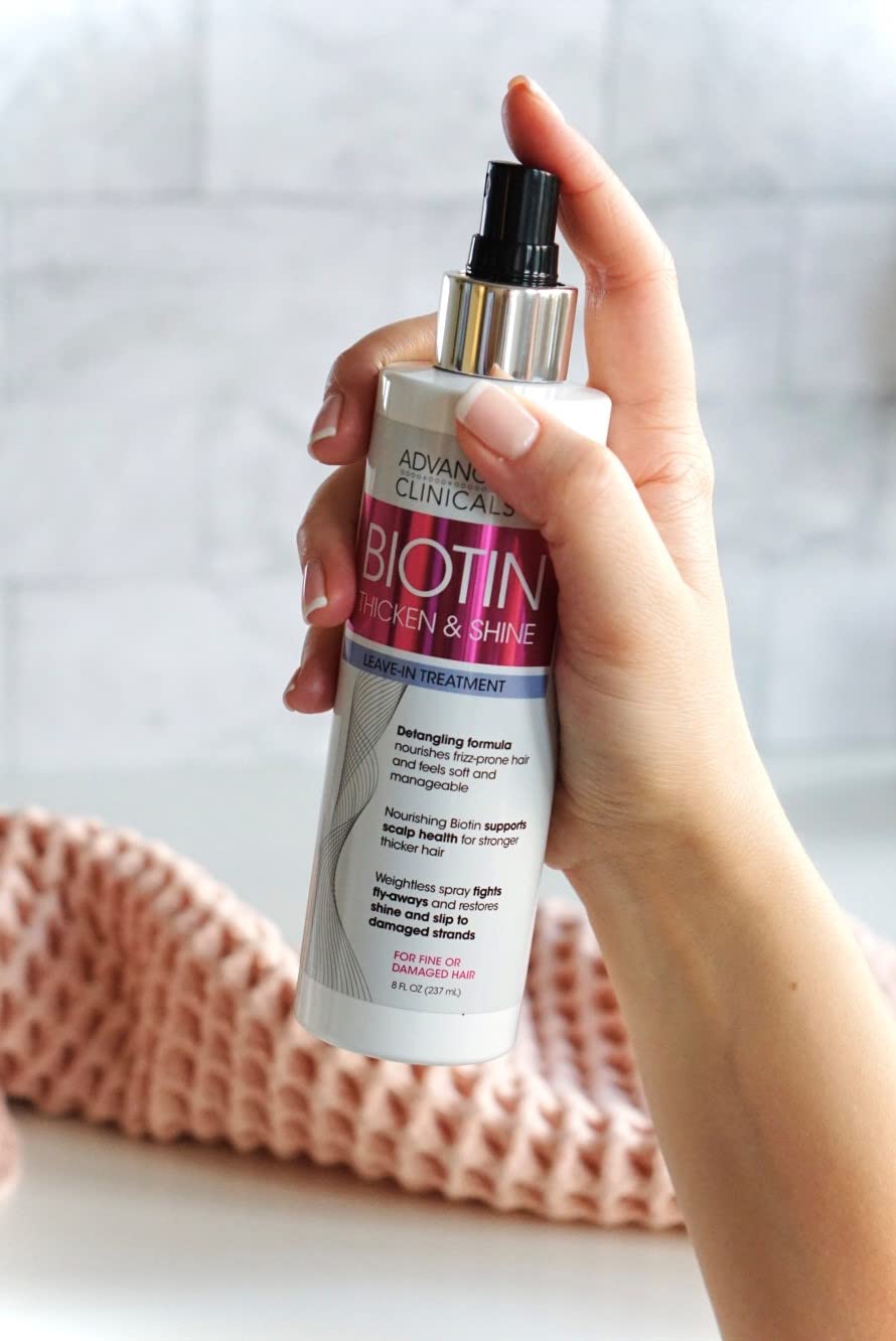 Foto 7 | Aerosol Para El Cabello Advanced Clinicals Thicken & Shine, 240 Ml, Biotina - Venta Internacional.