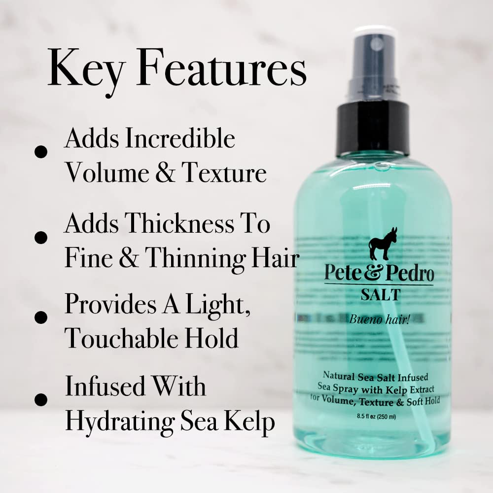 Foto 2 | Spray De Sal Marina Pete & Pedro Salt Para Cabello De Hombre Y Mujer, 250 Ml - Venta Internacional.