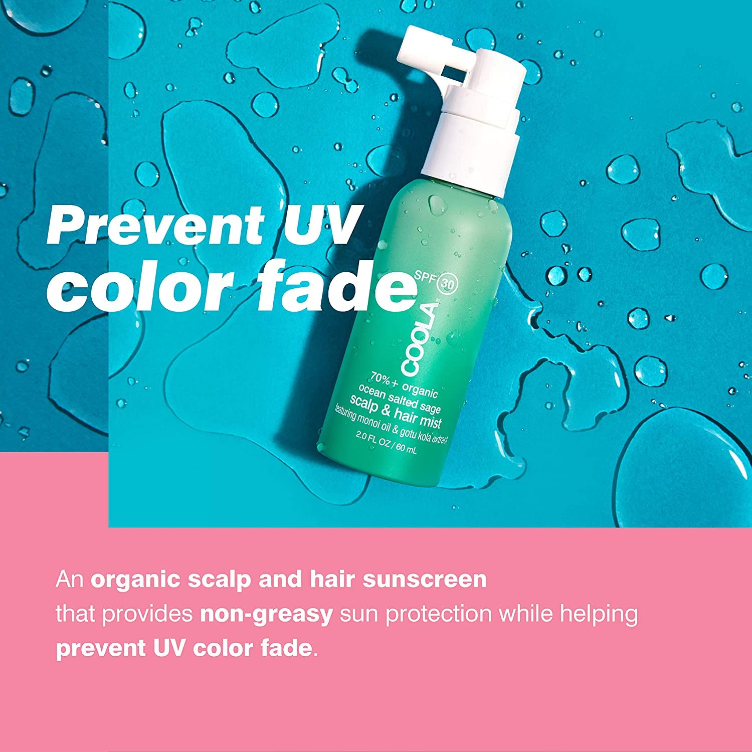 Foto 4 pulgar | Aerosol Para Cuero Cabelludo Y Protector Solar Para El Cabello Coola Spf 30 60 Ml X2 - Venta Internacional.