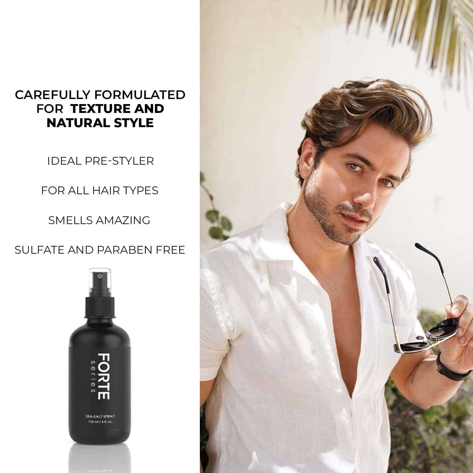 Foto 4 pulgar | Spray De Sal Marina Forte Series, Voluminizador Y Texturizante, 120 Ml, Para Hombres - Venta Internacional.