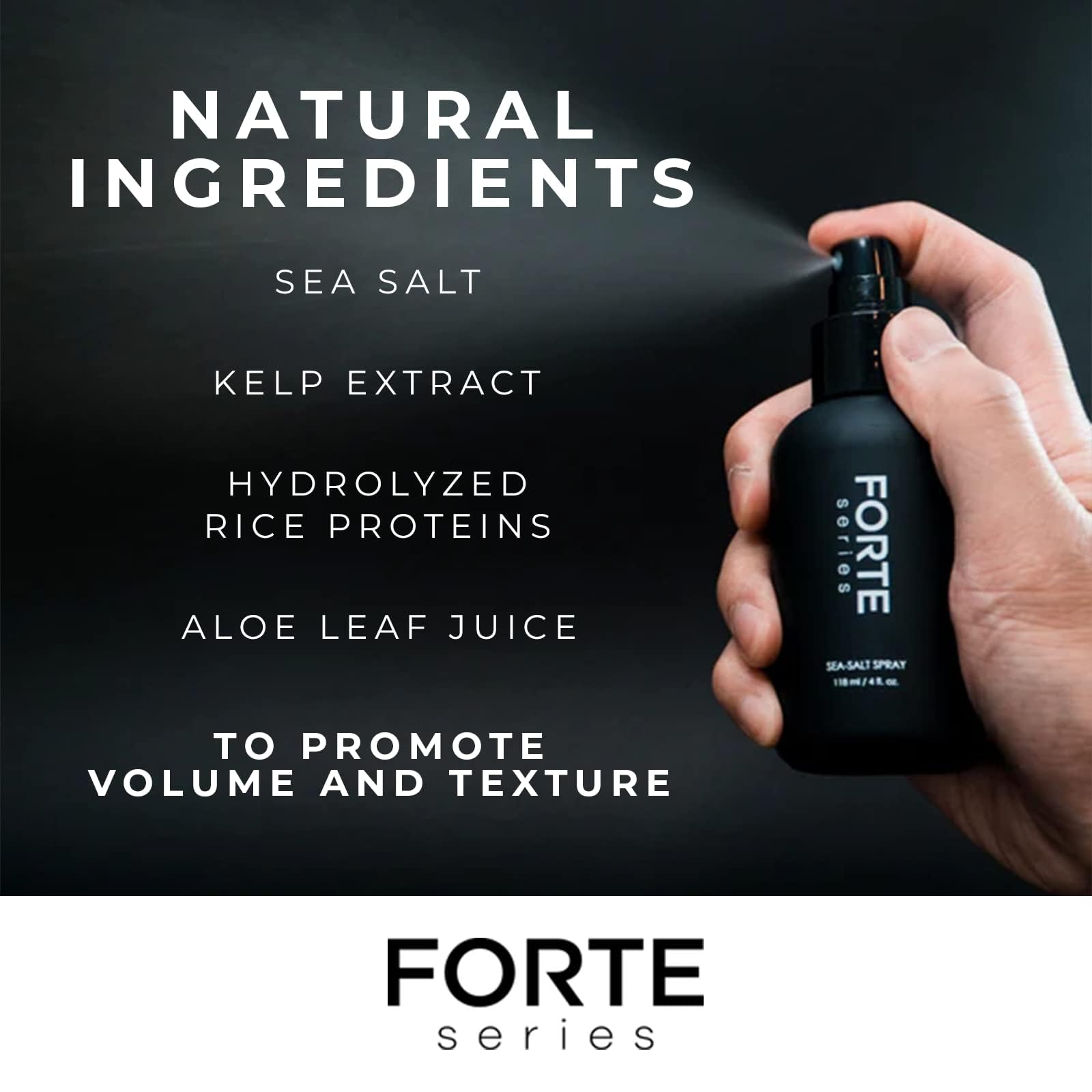 Foto 5 pulgar | Spray De Sal Marina Forte Series, Voluminizador Y Texturizante, 120 Ml, Para Hombres - Venta Internacional.