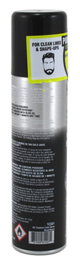 Foto 2 | Spray De Color Temporal Kiss Tintation Black, 83 Ml (paquete De 3) - Venta Internacional.