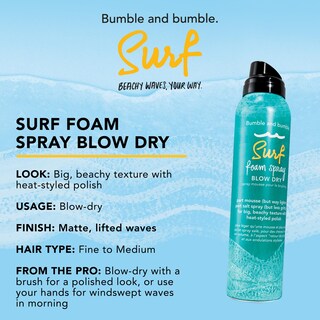 Foto 4 | Mousse Para El Cabello Bumble And Bumble Surf Foam Spray, Secado Con Secador, 120 Ml - Venta Internacional.