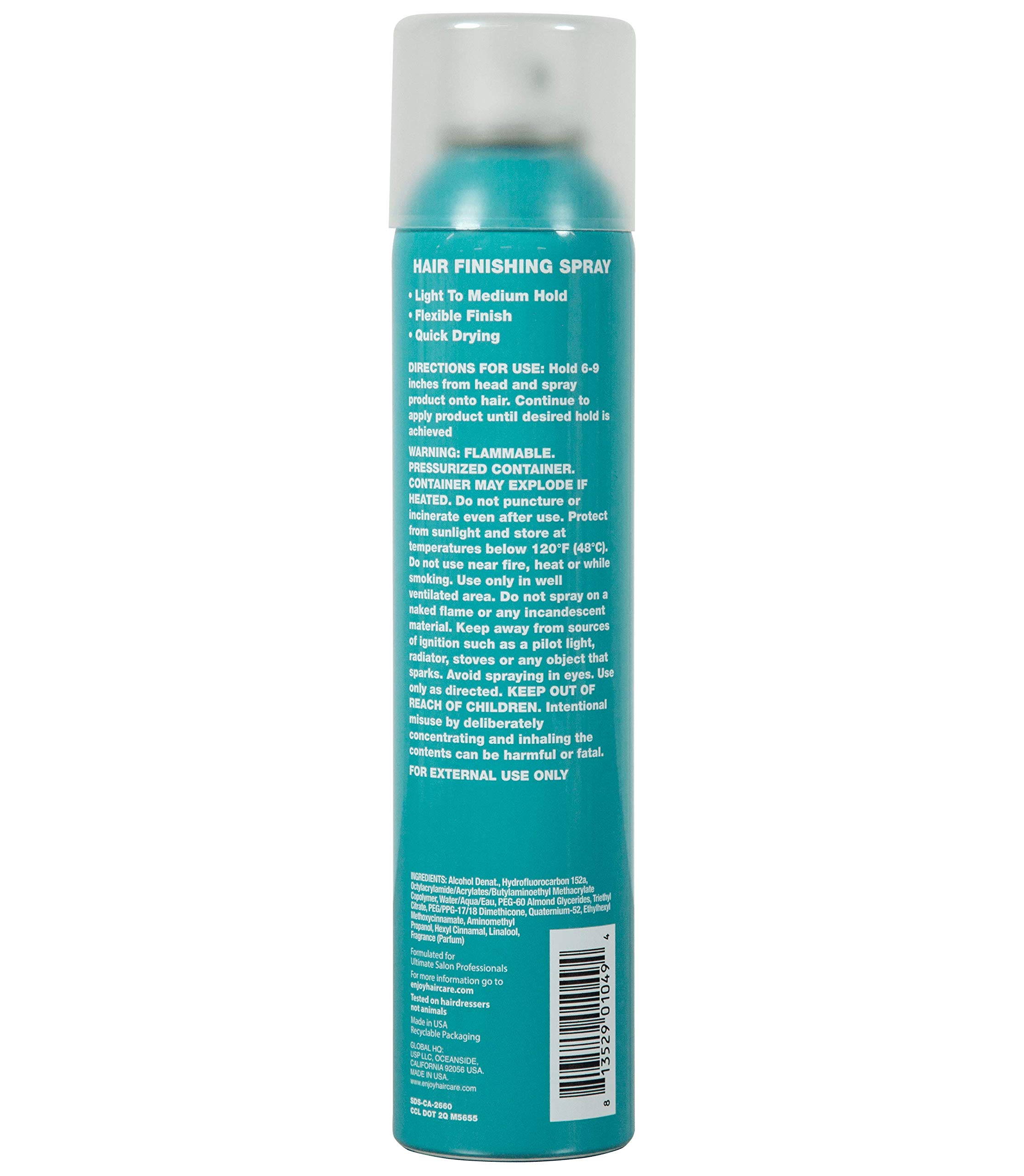 Foto 3 pulgar | Spray Para El Cabello Enjoy De 300 Ml, Control Flexible, Antiencrespamiento, Color Seguro - Venta Internacional.