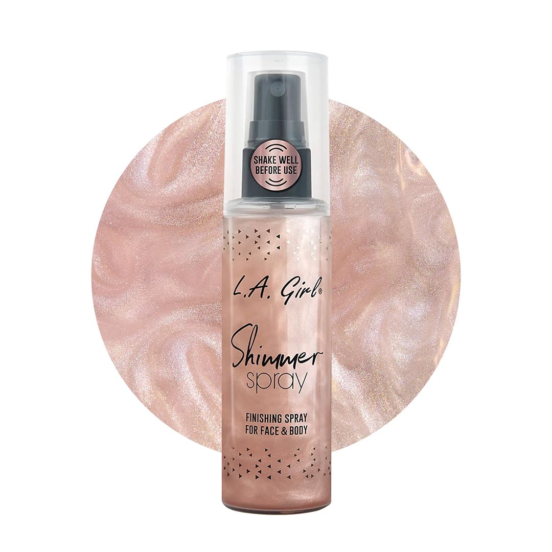 Spray Shimmer L.a. Girl Rose Gold Para Cuerpo Y Rostro, 80 Ml - Venta Internacional.