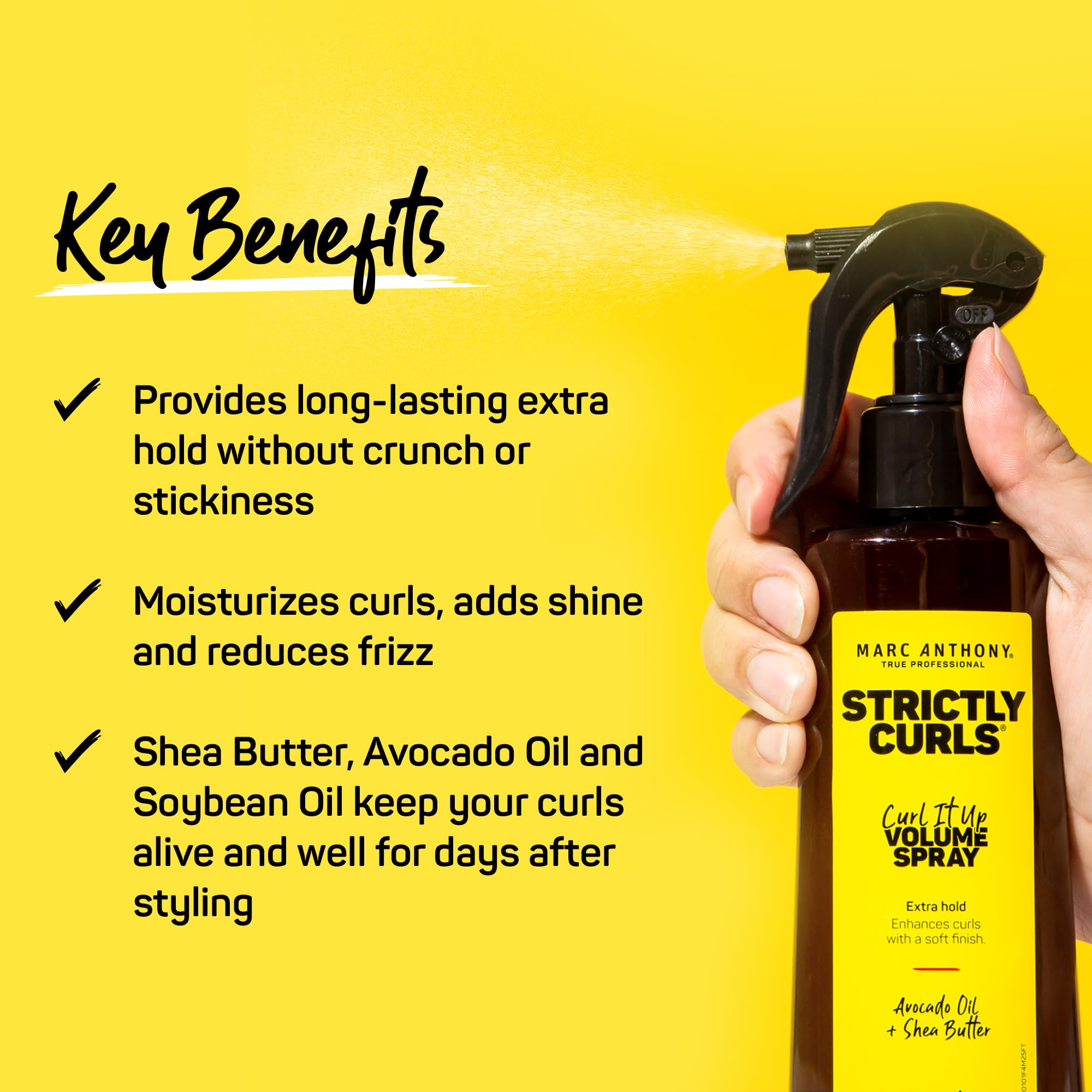 Foto 3 pulgar | Spray Para Aumentar El Volumen Marc Anthony Curl It Up Strictly Curls - Venta Internacional.