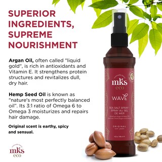 Foto 4 | Spray De Sal Marina Earthly Body Mks Eco Wave 120 Ml Aroma Original - Venta Internacional.
