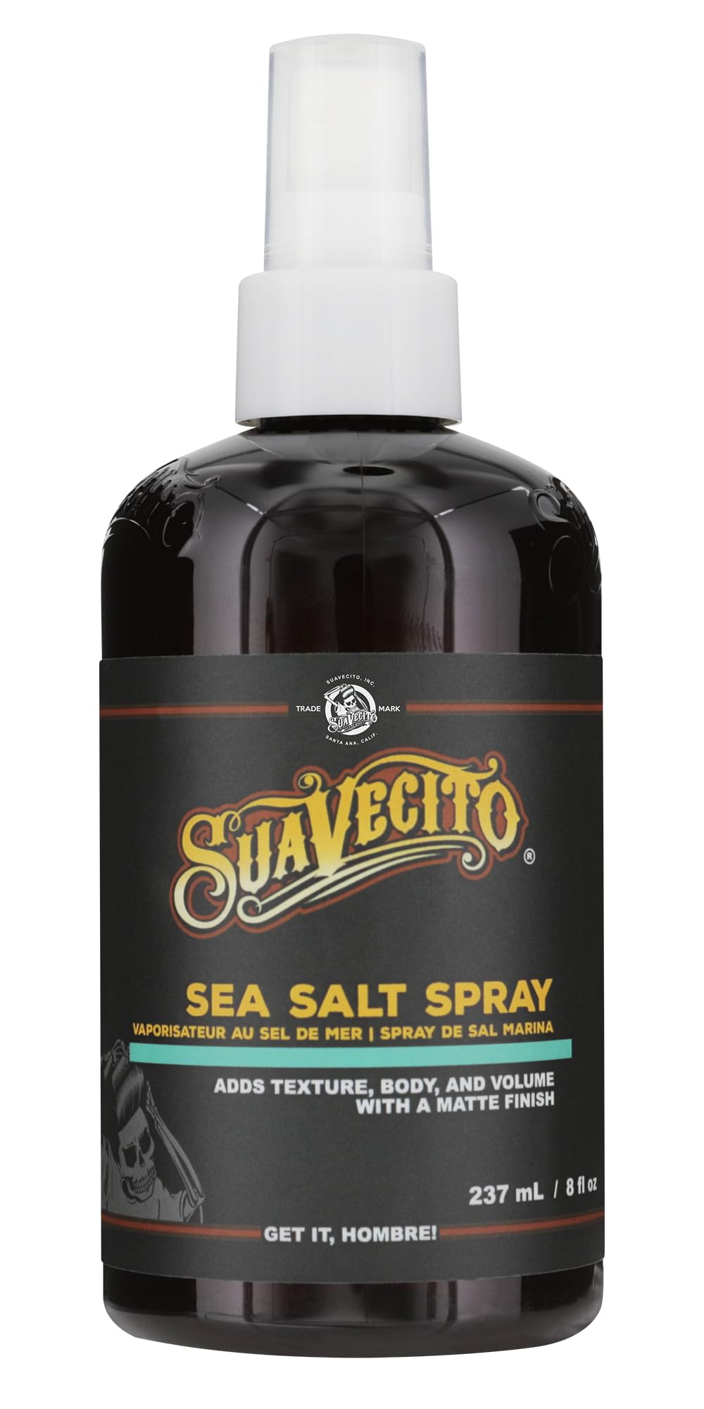 Spray De Sal Marina Suavecito  Textura Natural Para El Volumen Del Cabello  240 Ml - Venta Internacional.