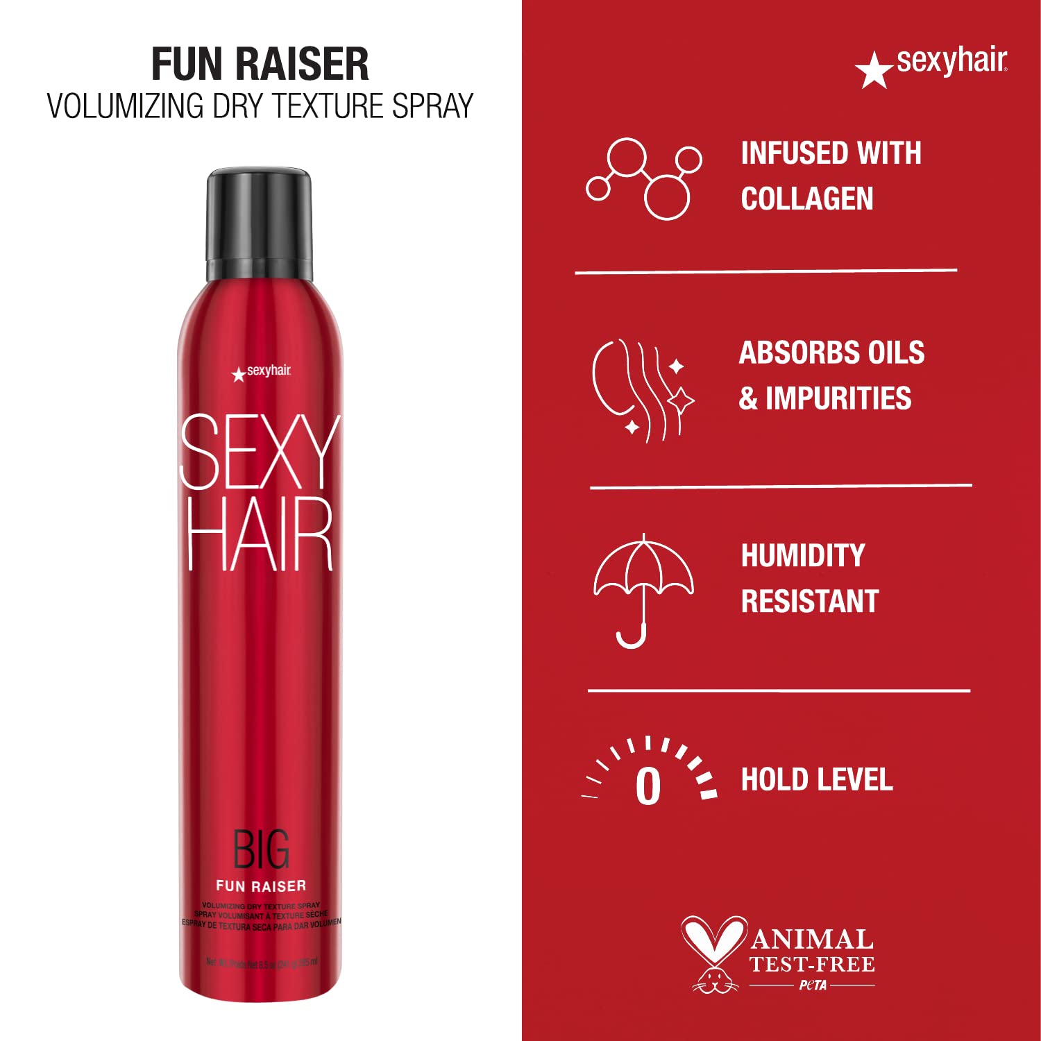 Foto 3 pulgar | Spray Voluminizador De Textura Seca Sexyhair Big Fun Raiser 250 Ml - Venta Internacional.