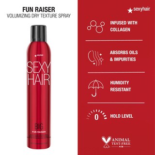 Foto 2 | Spray Voluminizador De Textura Seca Sexyhair Big Fun Raiser 250 Ml - Venta Internacional.