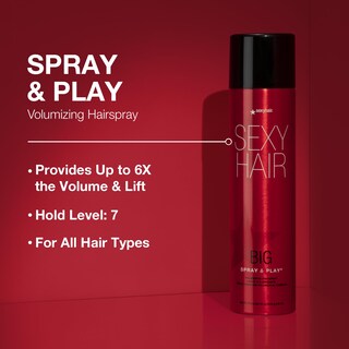 Foto 2 | Hairspray Sexyhair Big Spray & Play Voluminizador 45 Ml Para Viajes - Venta Internacional.
