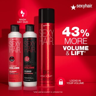 Foto 3 | Hairspray Sexyhair Big Spray & Play Voluminizador 45 Ml Para Viajes - Venta Internacional.