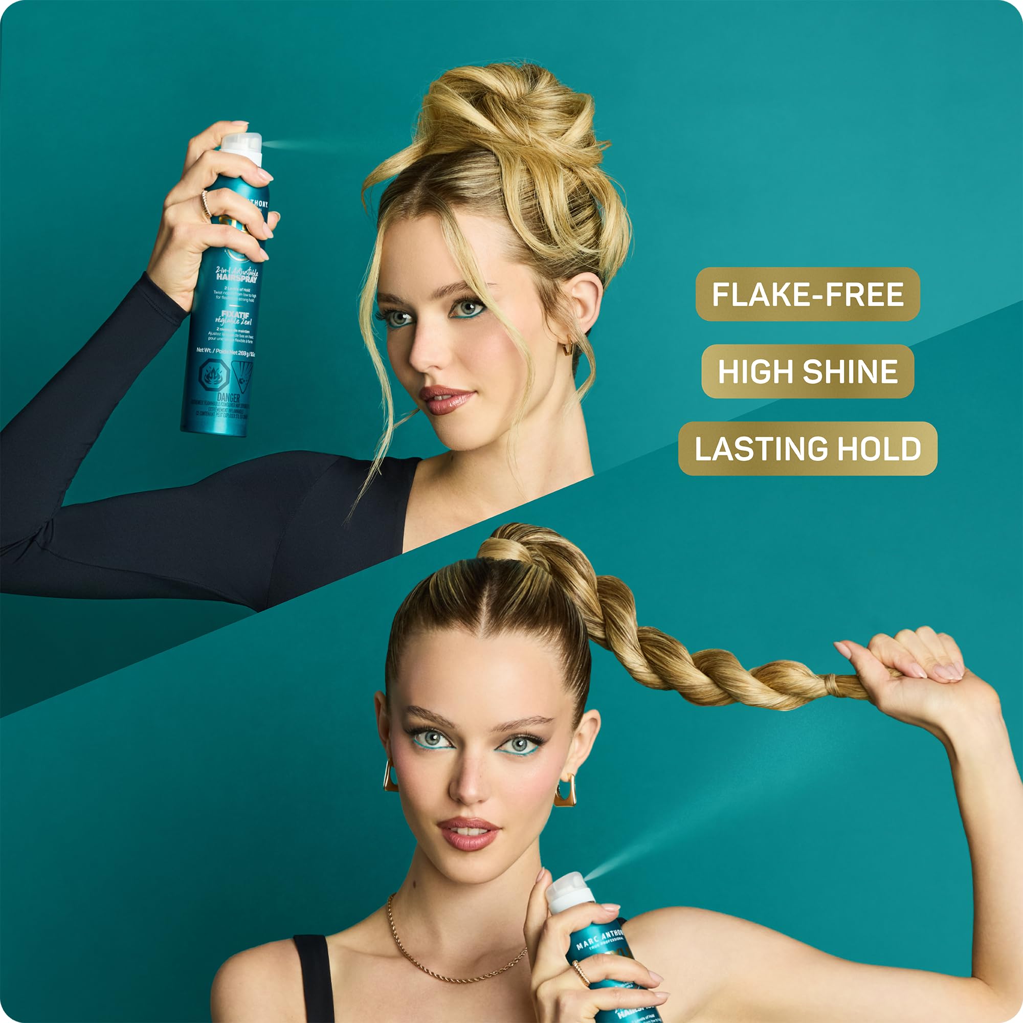 Foto 6 pulgar | Spray Para El Cabello Marc Anthony Style Flex 2 En 1  280 Ml  Extra Fuerte - Venta Internacional.