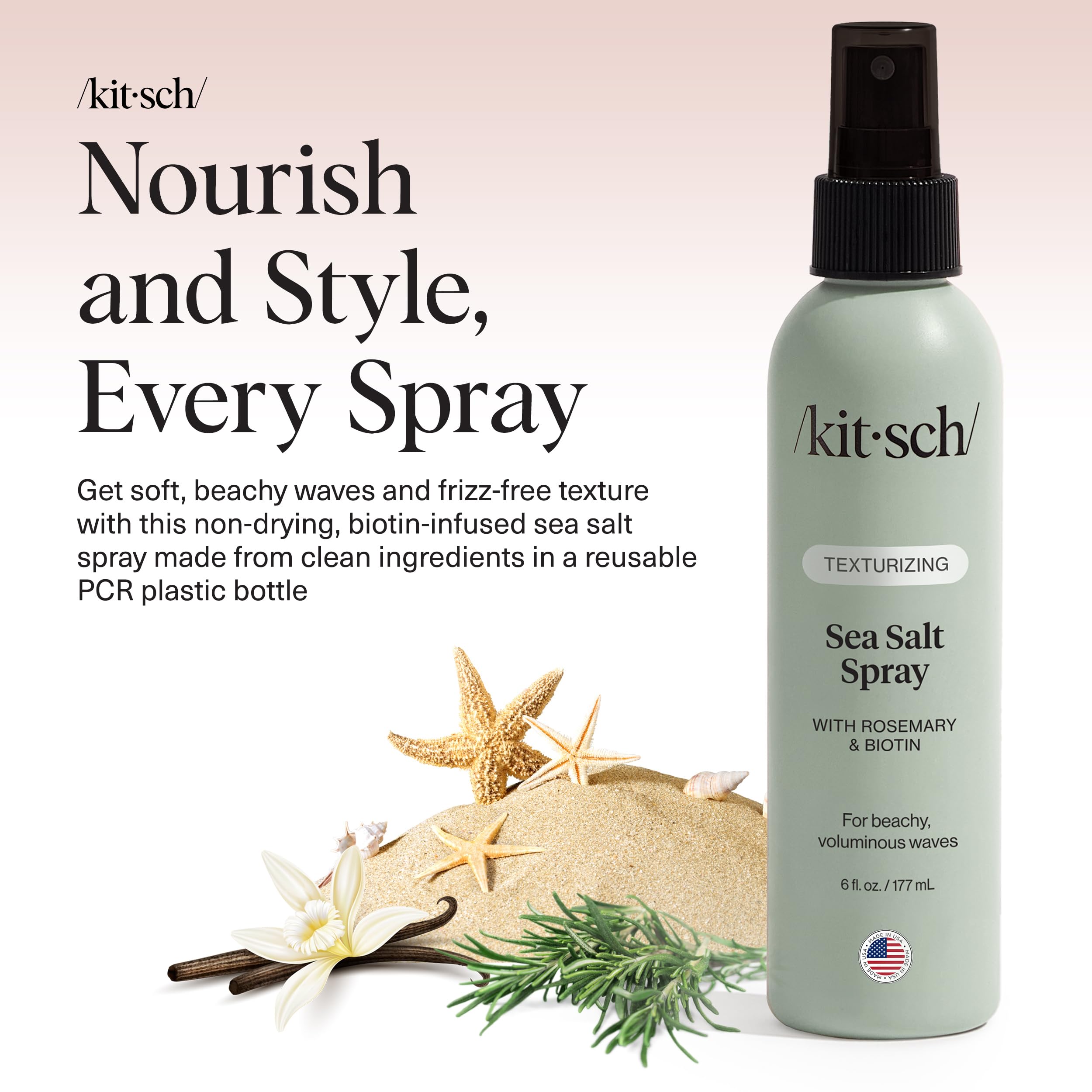 Foto 3 pulgar | Spray Kitsch De Sal Marina Para Hombre Y Mujer  177 Ml - Venta Internacional.