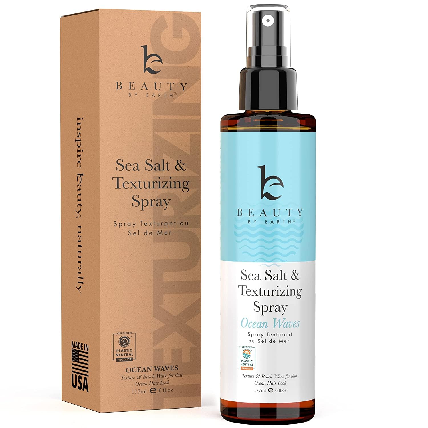 Sea Salt Spray Beauty By Earth Para Cabello De Hombre Y Mujer - Venta Internacional.