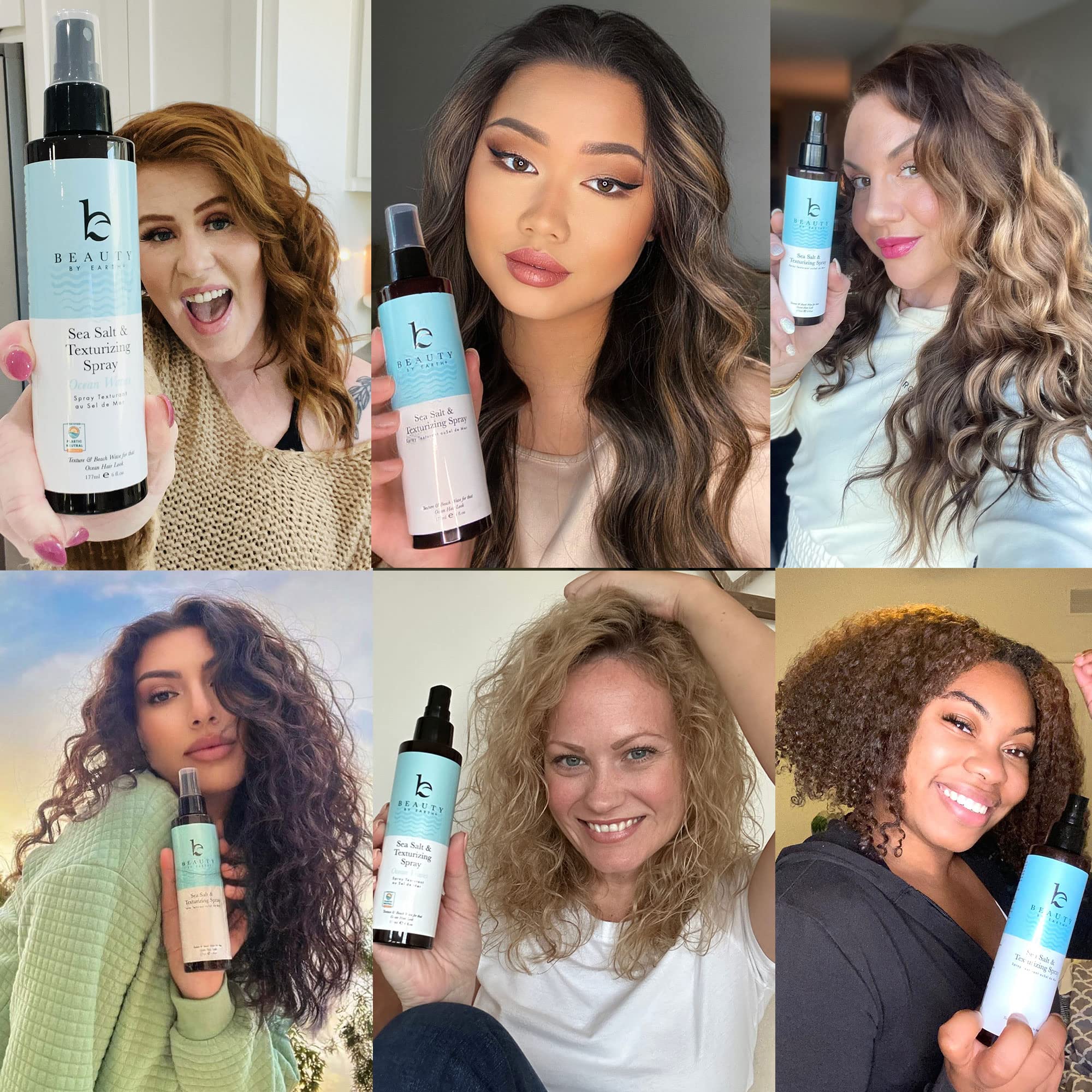 Foto 6 | Sea Salt Spray Beauty By Earth Para Cabello De Hombre Y Mujer - Venta Internacional.