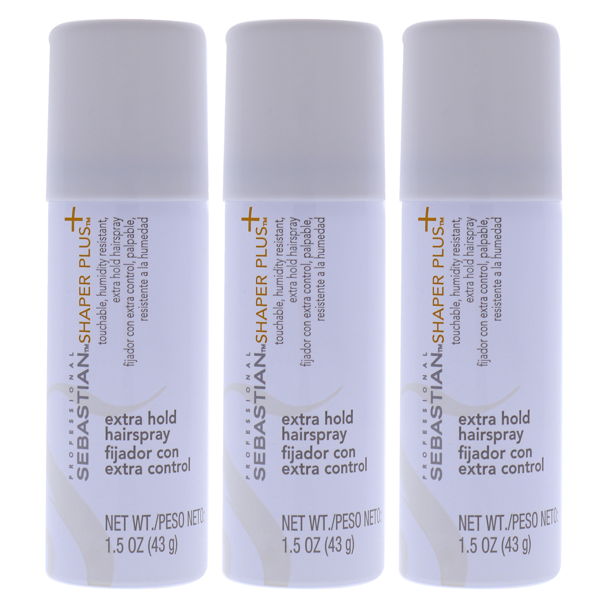 Hairspray Sebastian Shaper Plus  Tamaño De Viaje  Paquete De 3 - Venta Internacional.
