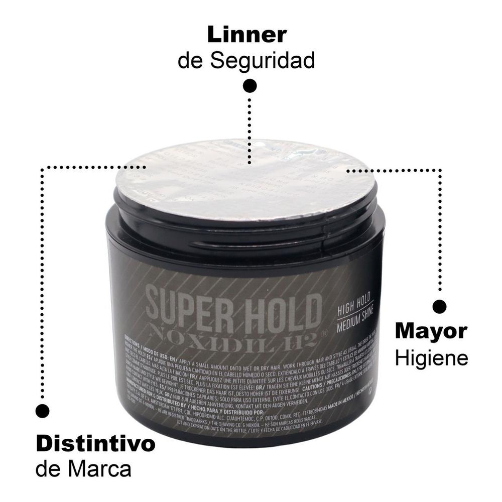 Foto 5 pulgar | Kit Pomada Cabello The Shaving Co Super Hold Noxidil H2 2 Piezas