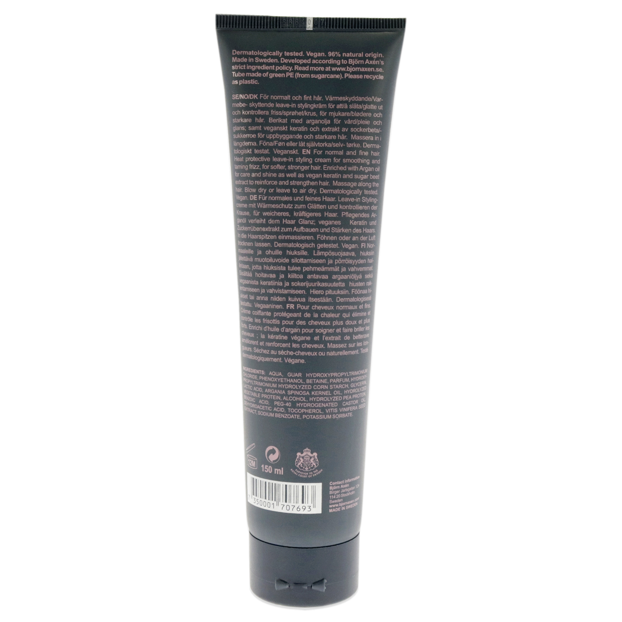 Foto 2 pulgar | Crema Para Peinar Bjorn Axen, Aceite De Argán, Leche Suave, 150 Ml, Unisex - Venta Internacional.
