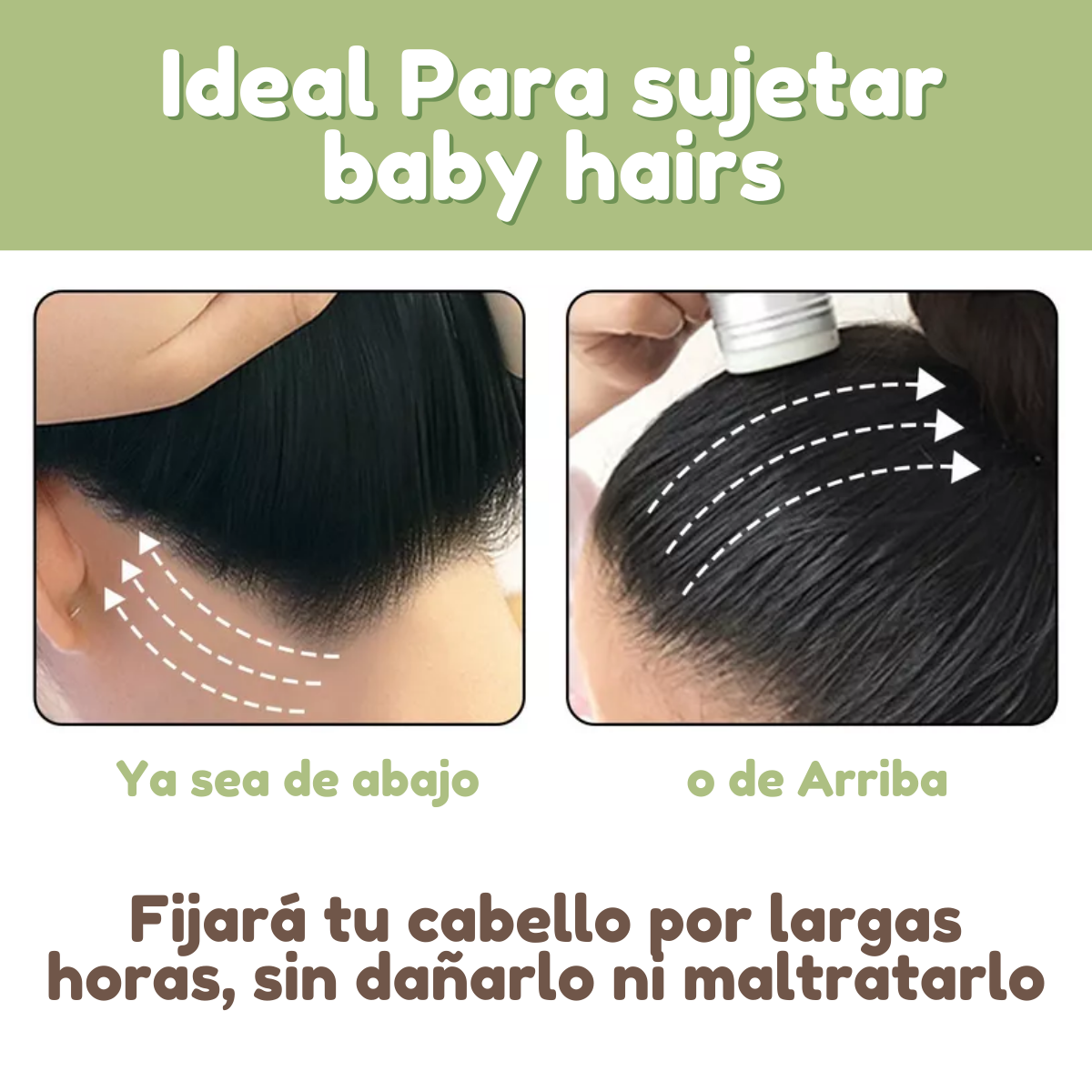 Foto 4 pulgar | Cera Fijadora Cabello Clean Look Peinado Baby Hairs + Cepillo