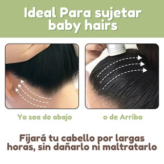 Foto 3 | Cera Fijadora Cabello Clean Look Peinado Baby Hairs + Cepillo