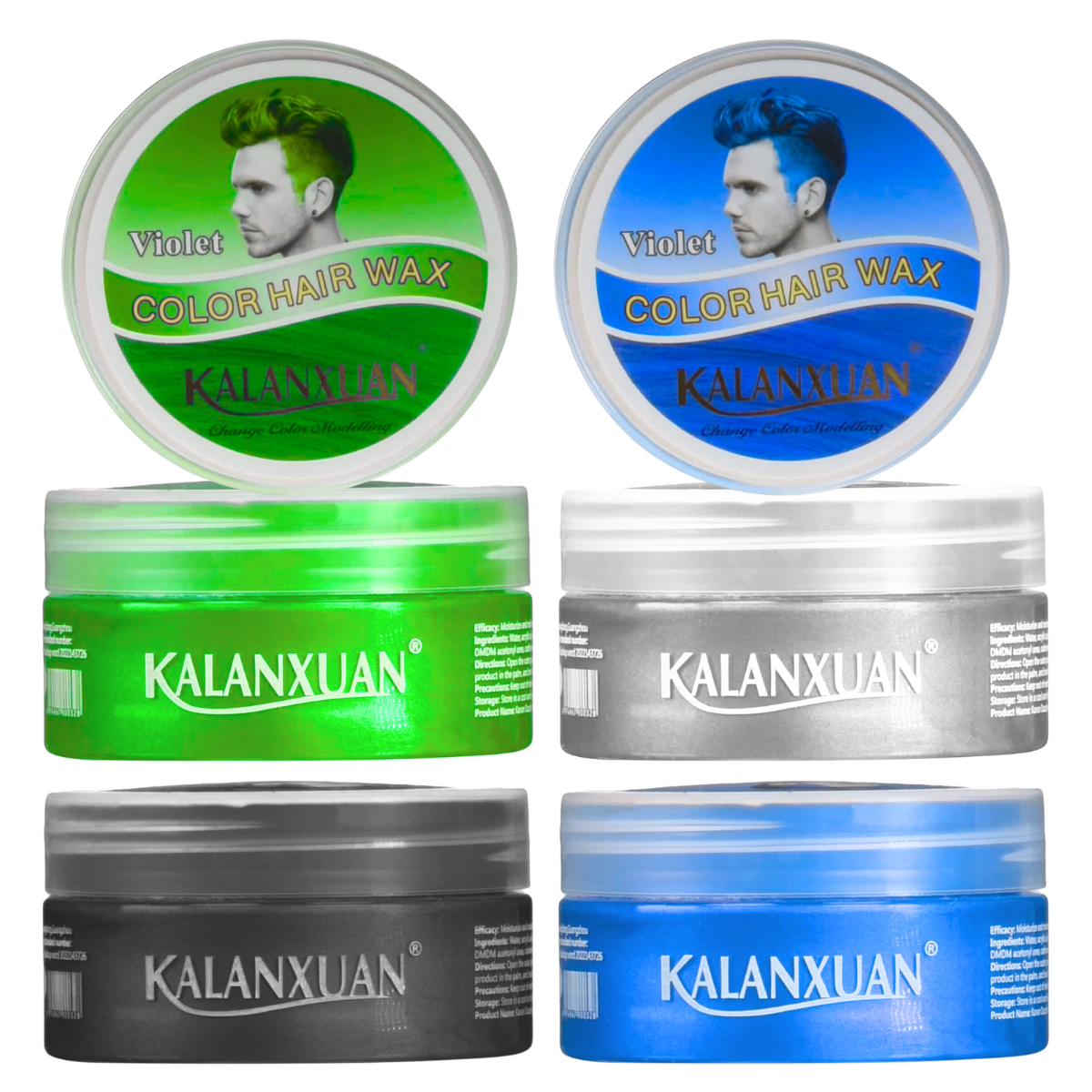 Foto 1 | Cera para Cabello Hair Wax Colores Varios Ash 4 Piezas