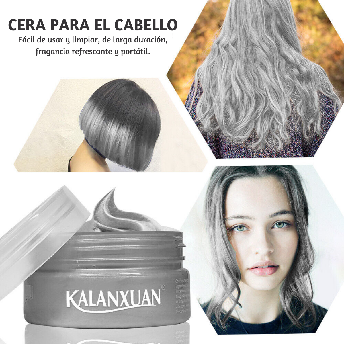 Foto 4 pulgar | Cera para Cabello Hair Wax Colores Varios Ash 4 Piezas
