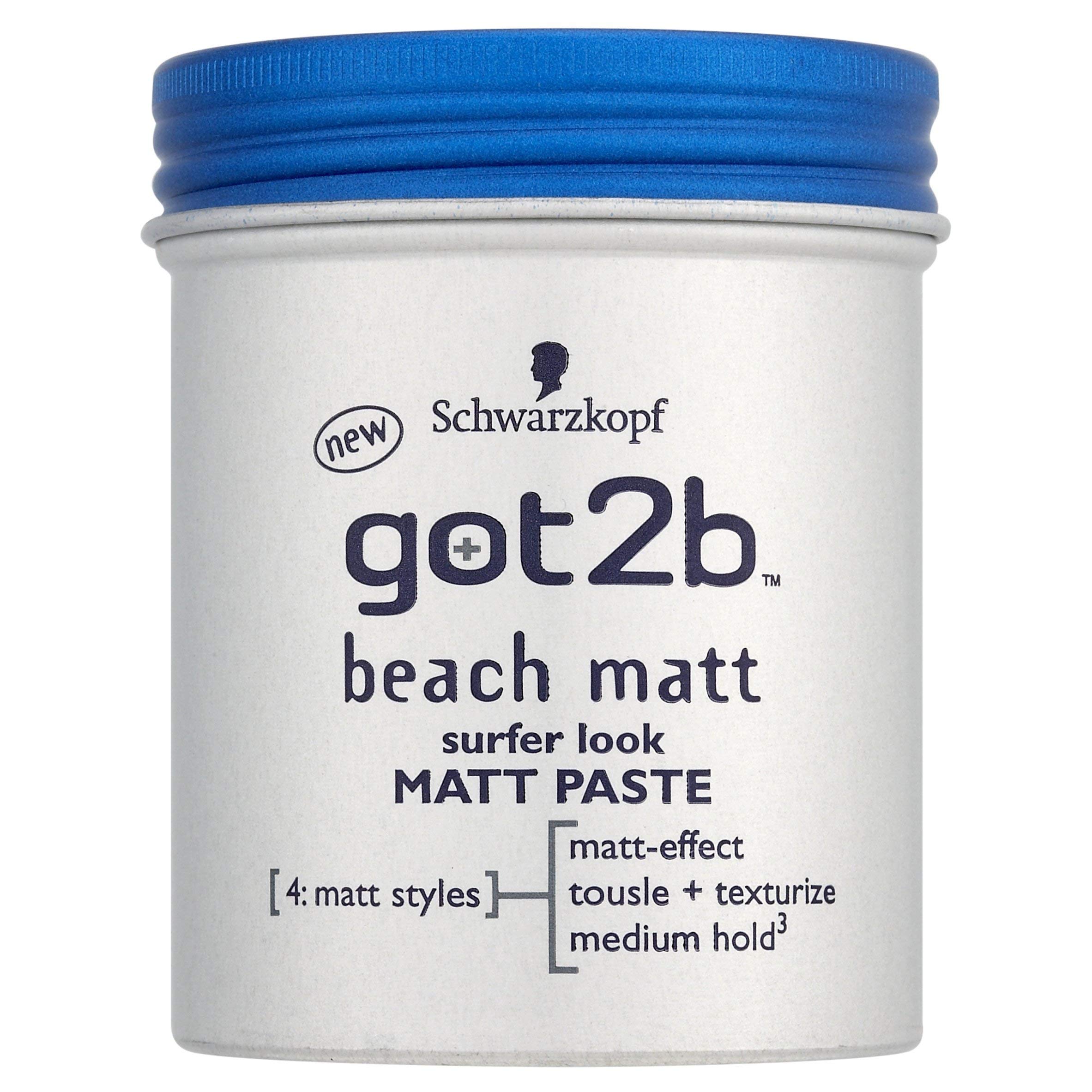 Foto 2 pulgar | Pasta Para Peinar Schwarzkopf Got2b Beach Matt Surfer 100 Ml - Venta Internacional.