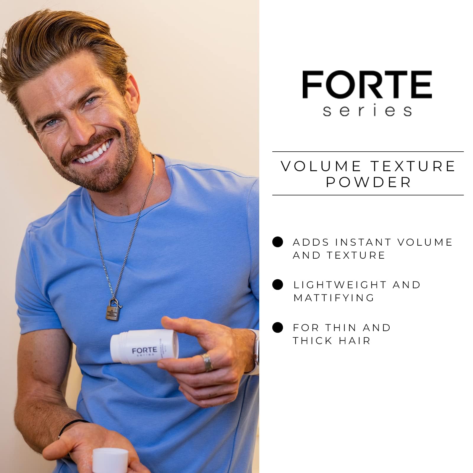 Foto 4 pulgar | Voluminizador Hair Texture Powder Forte Series Para Cabello Fino - Venta Internacional.