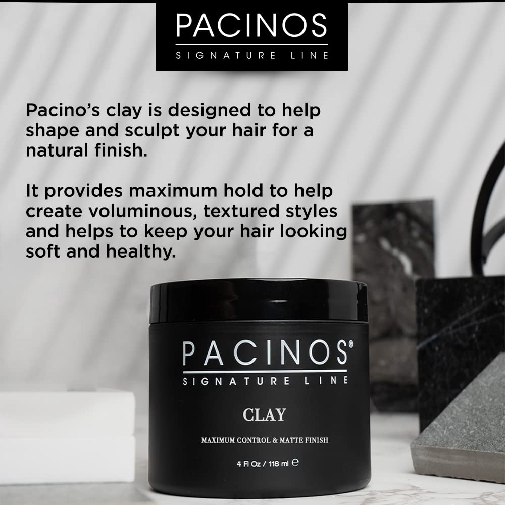 Foto 4 pulgar | Pasta Para El Cabello Pacinos Signature Line Clay 120 Ml Firm Hold - Venta Internacional.