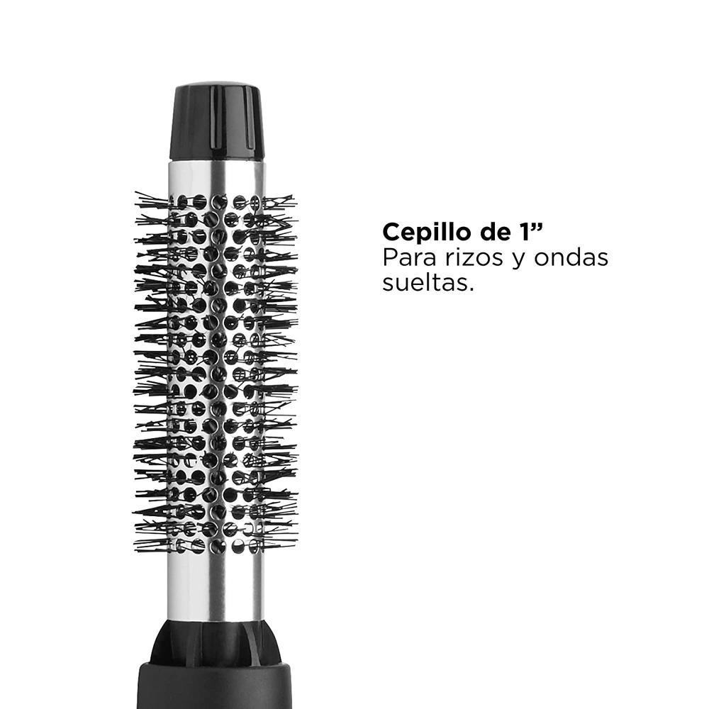 Foto 6 pulgar | Kit de Cepillos y Secadora Revlon con Cable Giratorio Incluye 2 Cabezales