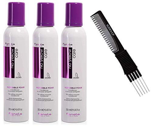 Kit Fanoia No Yellow Care Incredible Espuma En Espuma Con Peine - Venta Internacional.