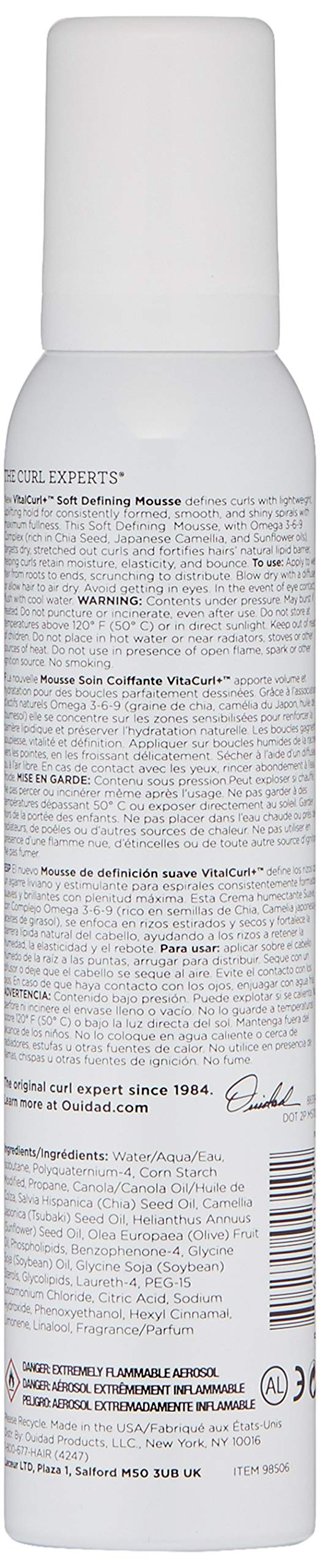 Foto 3 pulgar | Mousse Ouidad Vitalcurl+ Soft Defining 170 Ml - Venta Internacional.