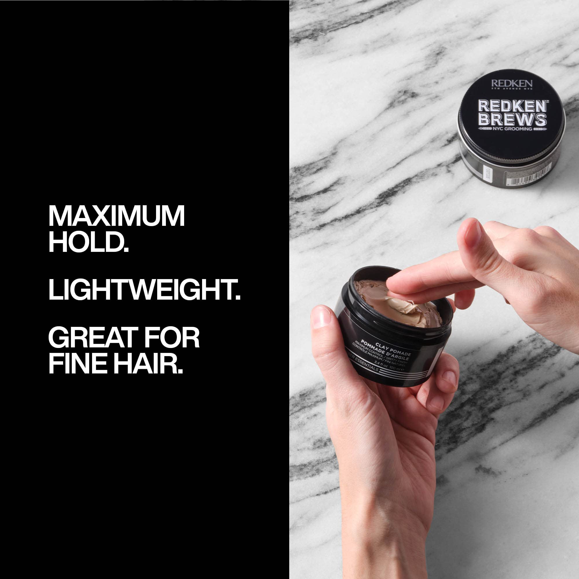 Foto 3 pulgar | Clay Pomade Redken Brews High Hold, 100 Ml para Cabello Fino y Mediano - Venta Internacional