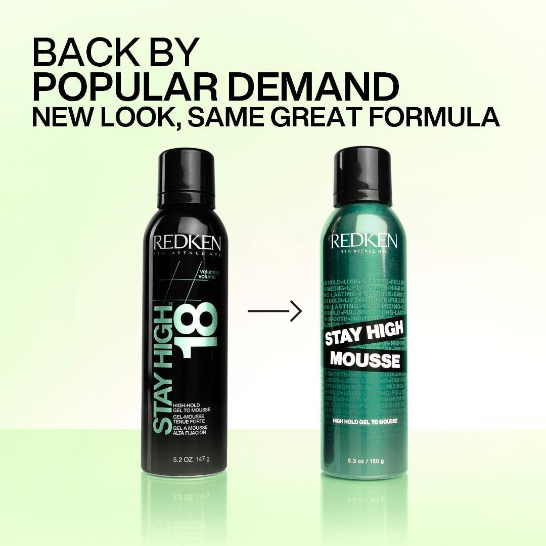 Foto 6 pulgar | Mousse Voluminizadora Redken Stay High High Hold Protein 24h - Venta Internacional.