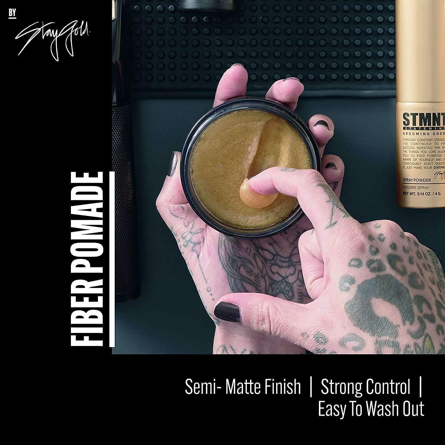 Foto 4 pulgar | Pomade Stmnt Grooming Goods Fiber, 30 Ml, Semimate, Strong Control - Venta Internacional.