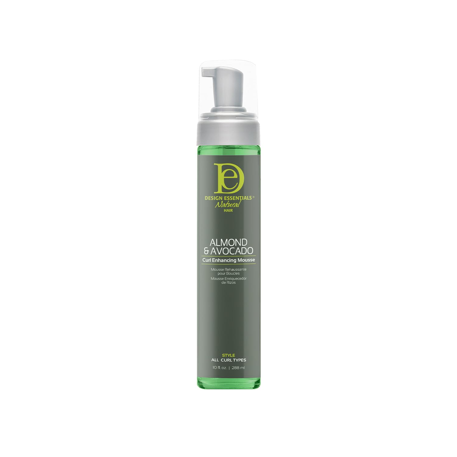 Mousse Realzadora De Rizos Design Essentials Con Almendras Y Aguacate, 300 Ml - Venta Internacional.