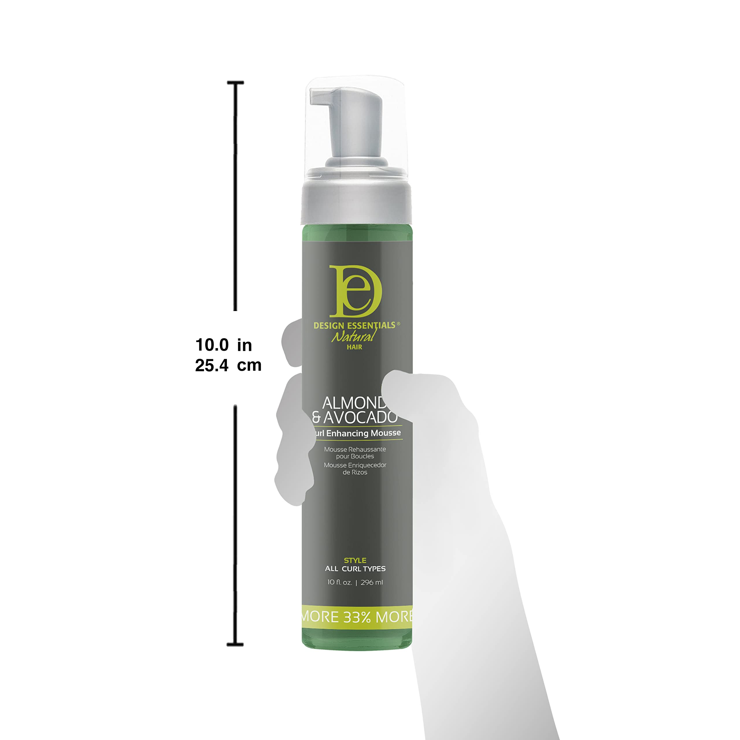 Foto 5 | Mousse Realzadora De Rizos Design Essentials Con Almendras Y Aguacate, 300 Ml - Venta Internacional.