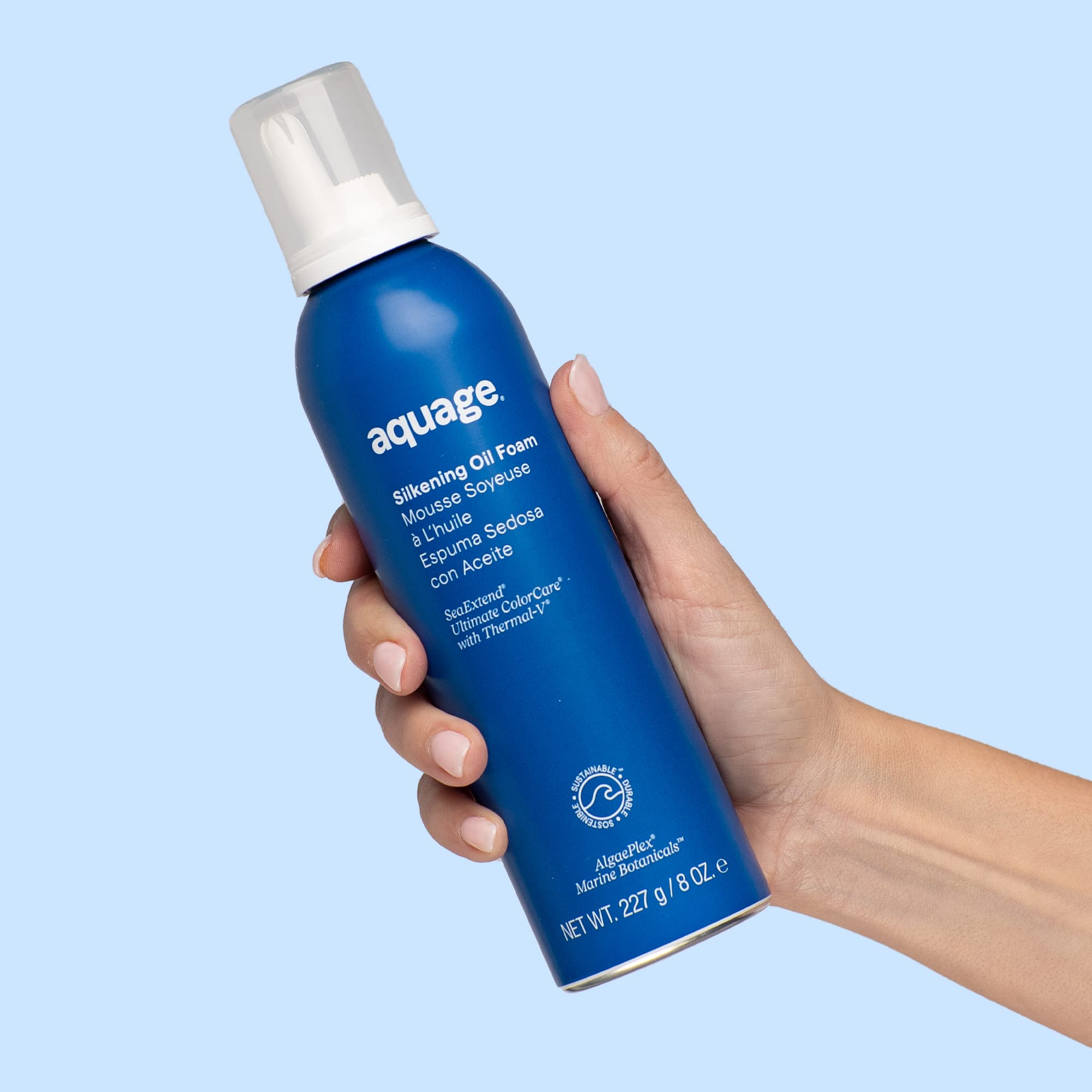 Foto 5 pulgar | Espuma para Peinar el Cabello Aquage Seaextend Aceite Sedoso 240 ml - Venta Internacional