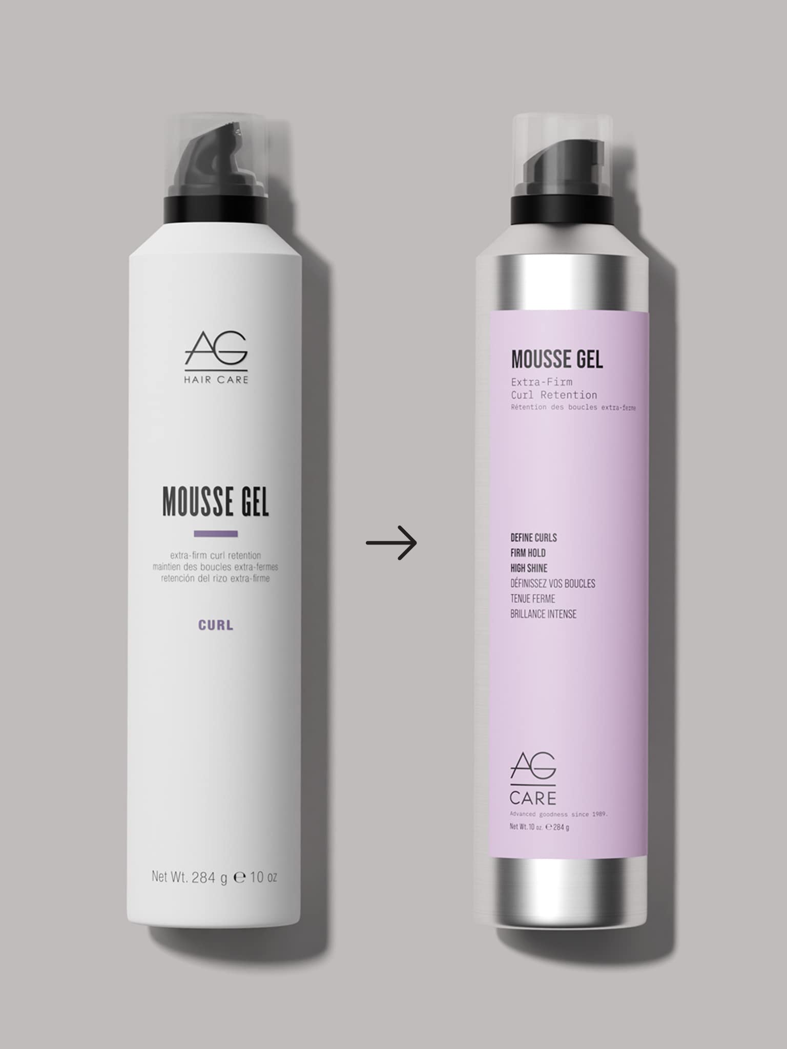 Foto 2 | Mousse Gel Ag Care Con Retención De Rizos Extrafirme, 300 Ml - Venta Internacional.