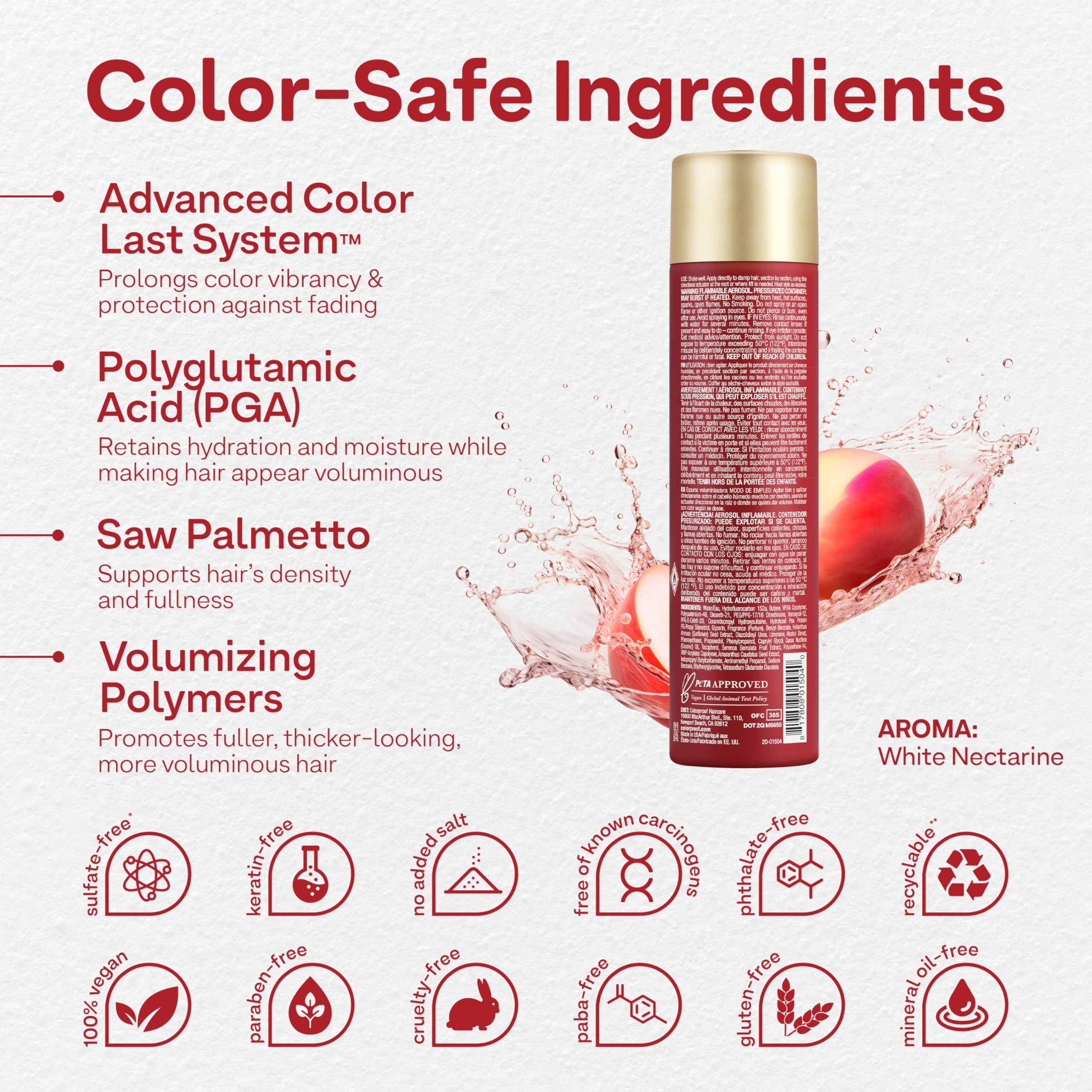 Foto 2 | Mousse Colorproof Lift It 265 Ml/255 G, Estilo Voluminoso - Venta Internacional.