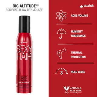 Foto 3 | Mousse Para Secar Con Secador Sexyhair Big Altitude, 200 Ml - Venta Internacional.