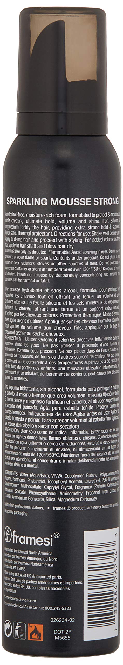 Foto 3 pulgar | Mousse para el Cabello Framesi By Lava Sparkling Strong Hold 200 Ml - Venta Internacional