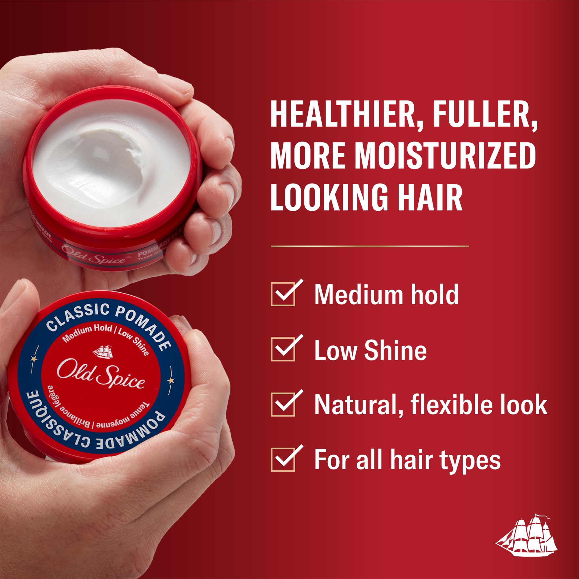 Foto 4 pulgar | Pomada para el Cabello Old Spice Classic Fijación Media 65 ml Paquete Doble - Venta Internacional