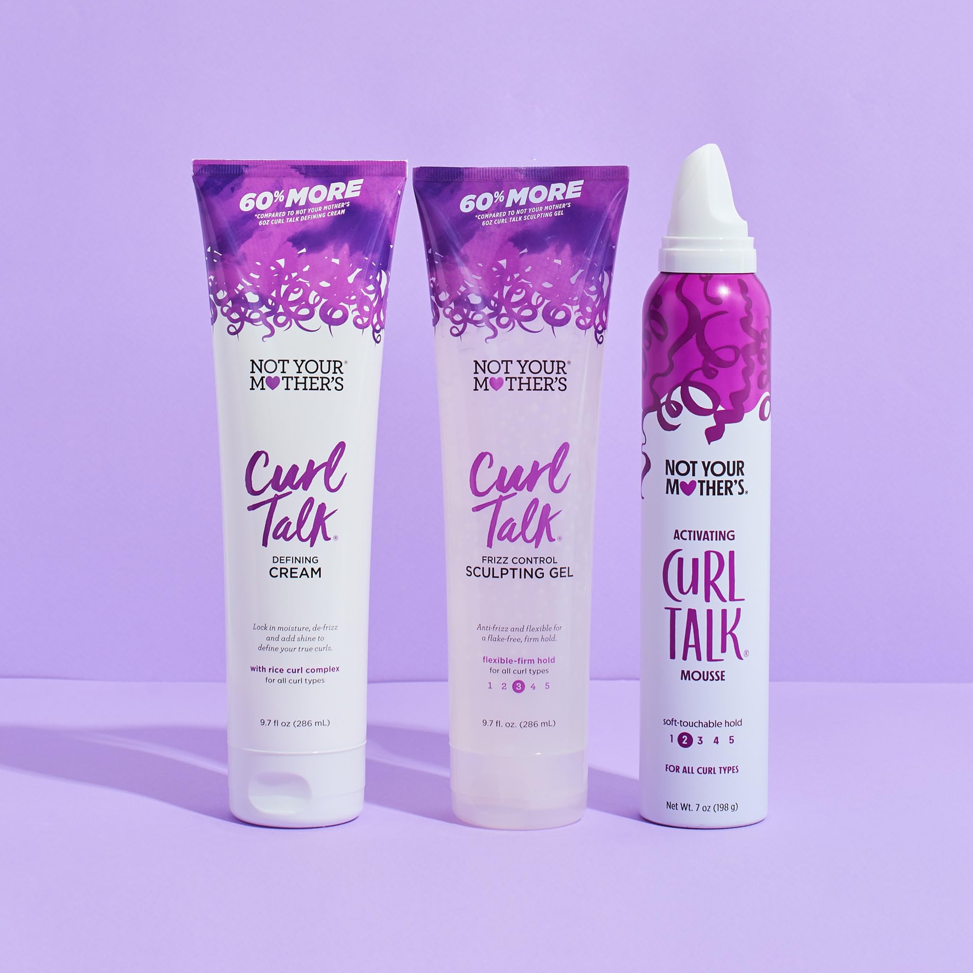 Foto 3 pulgar | Crema, Gel Y Mousse Hair Care Not Your Mother's Curl Talk, Paquete De 3 - Venta Internacional.