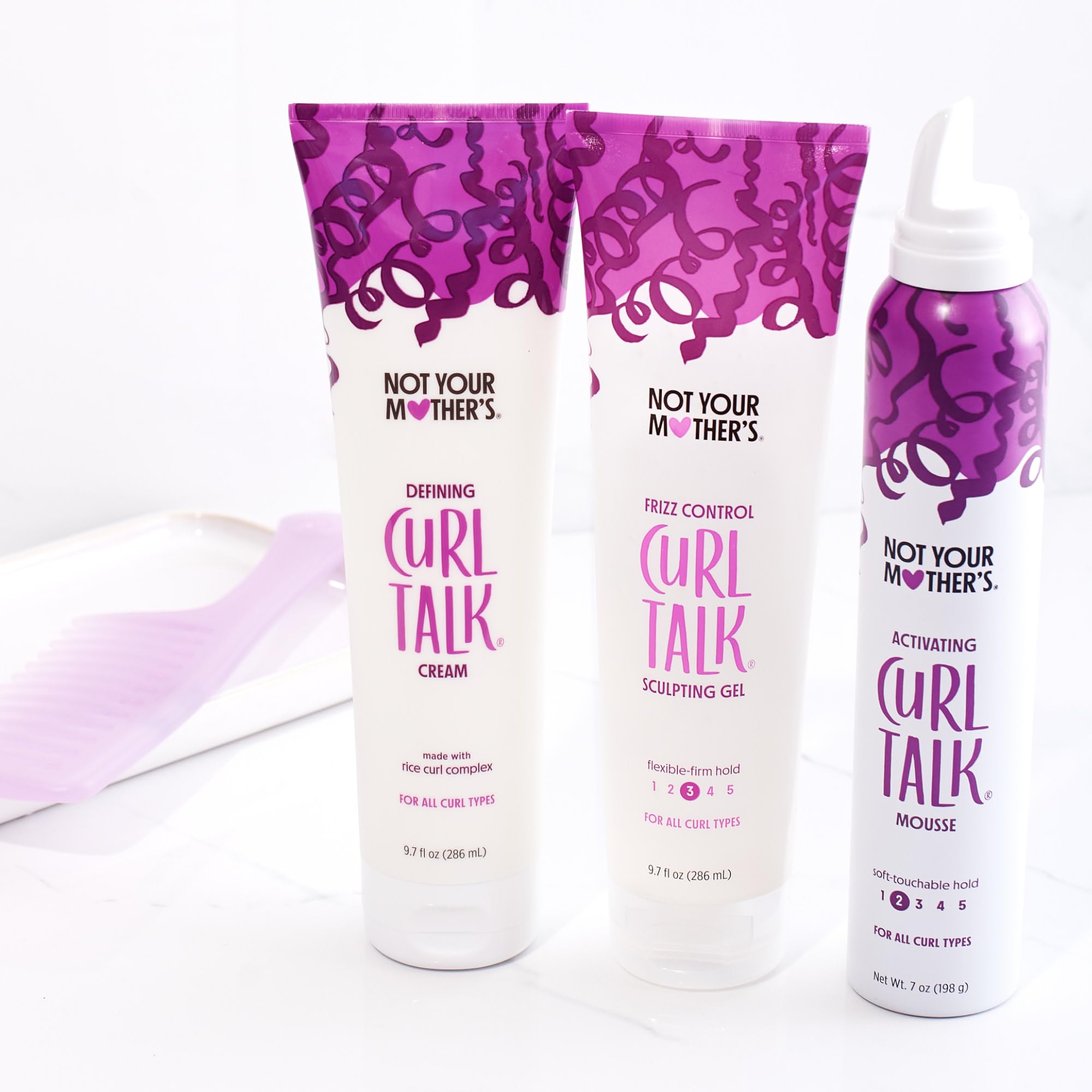 Foto 8 pulgar | Crema, Gel Y Mousse Hair Care Not Your Mother's Curl Talk, Paquete De 3 - Venta Internacional.